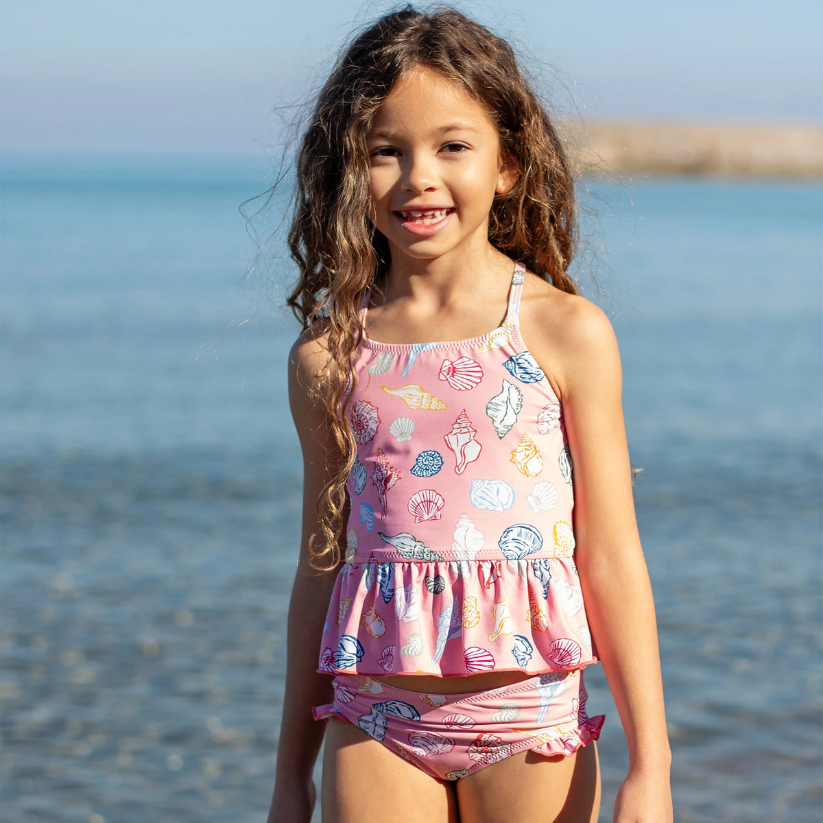 Pink Chicken Girl&#39;s Joy Tankini | Pink Seashells