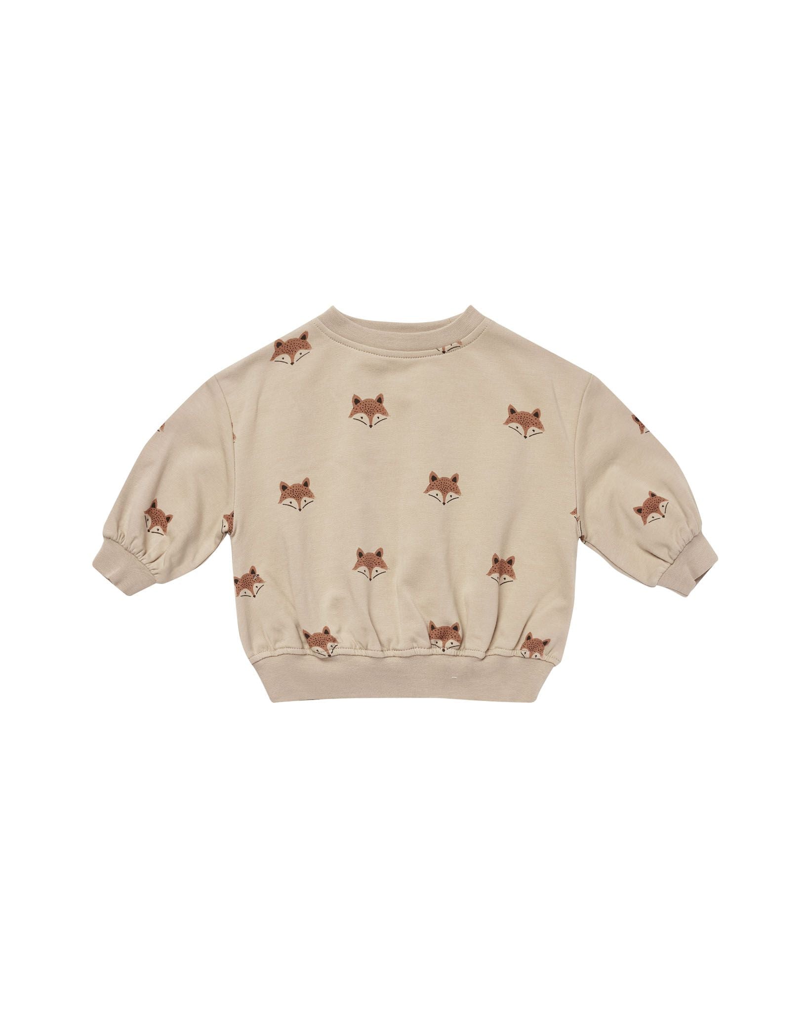 Quincy Mae Relaxed Fleece Sweatshirt | Foxes