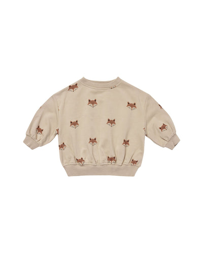Quincy Mae Relaxed Fleece Sweatshirt | Foxes