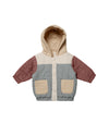 Quincy Mae Hooded Woven Jacket | Color Block