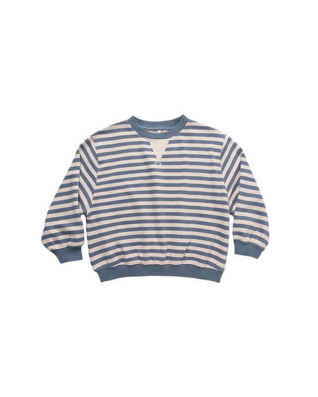 Rylee + Cru Oversized Crew | Marine Stripe