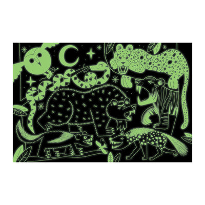 Mudpuppy Glow in the Dark Puzzle | Predators