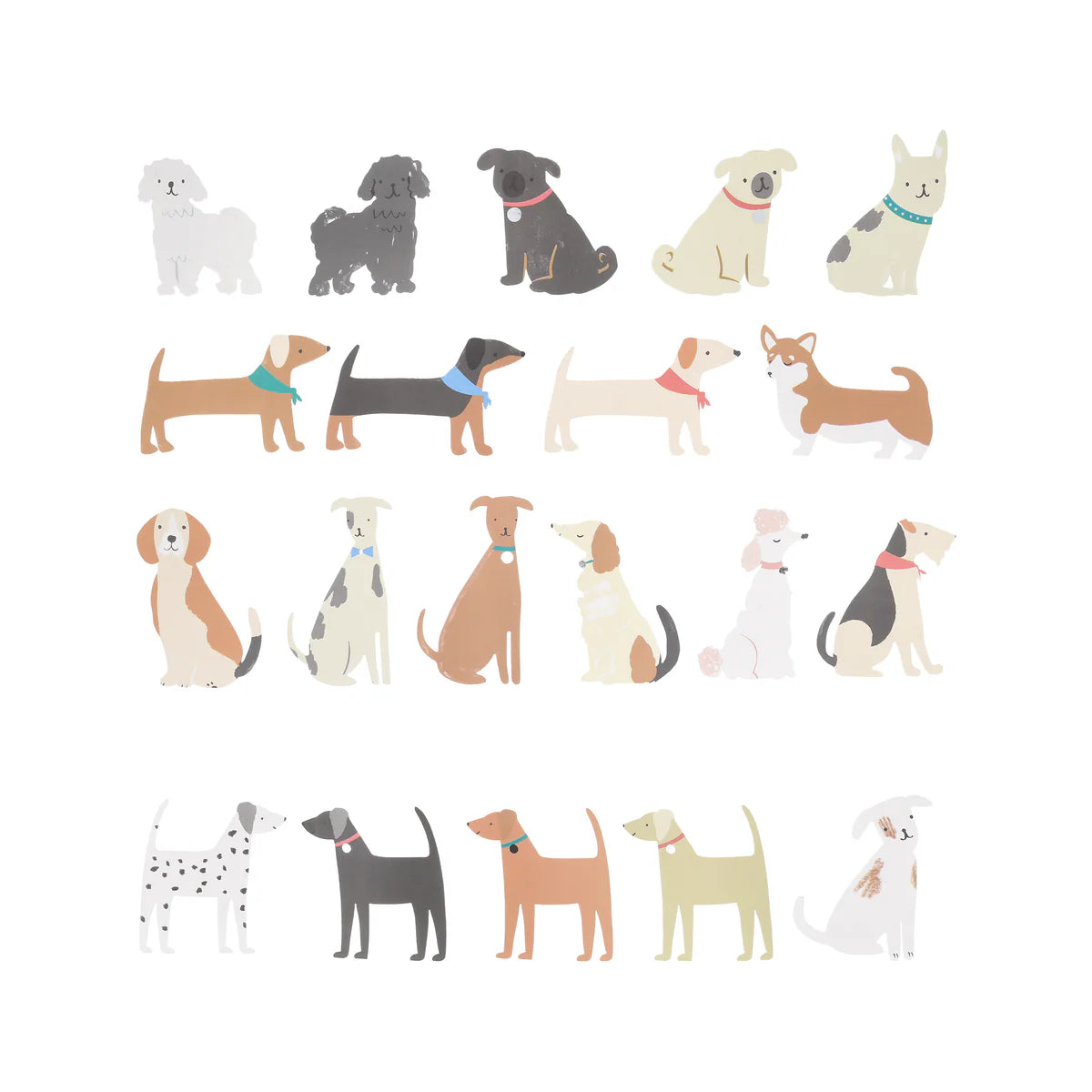 Meri Meri Dog Shaped Stickers