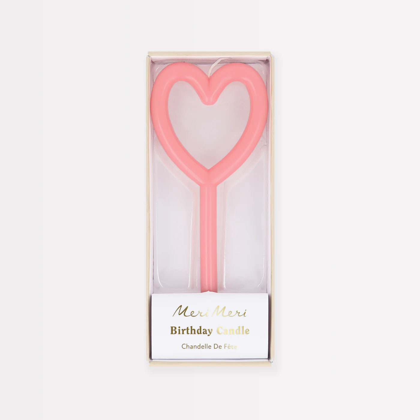 Meri Meri Slim Heart Candle