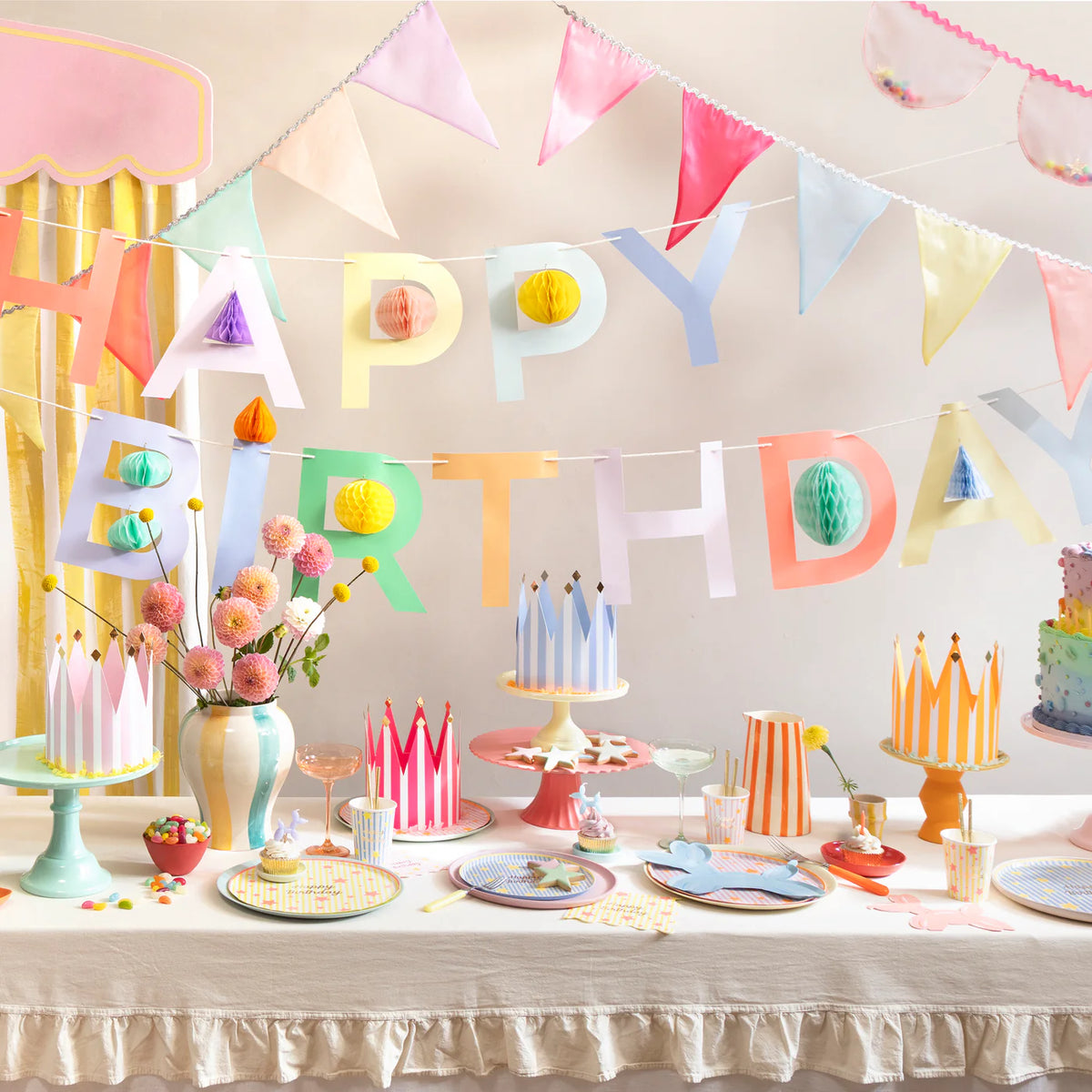 Meri Meri Honeycomb Birthday Garland