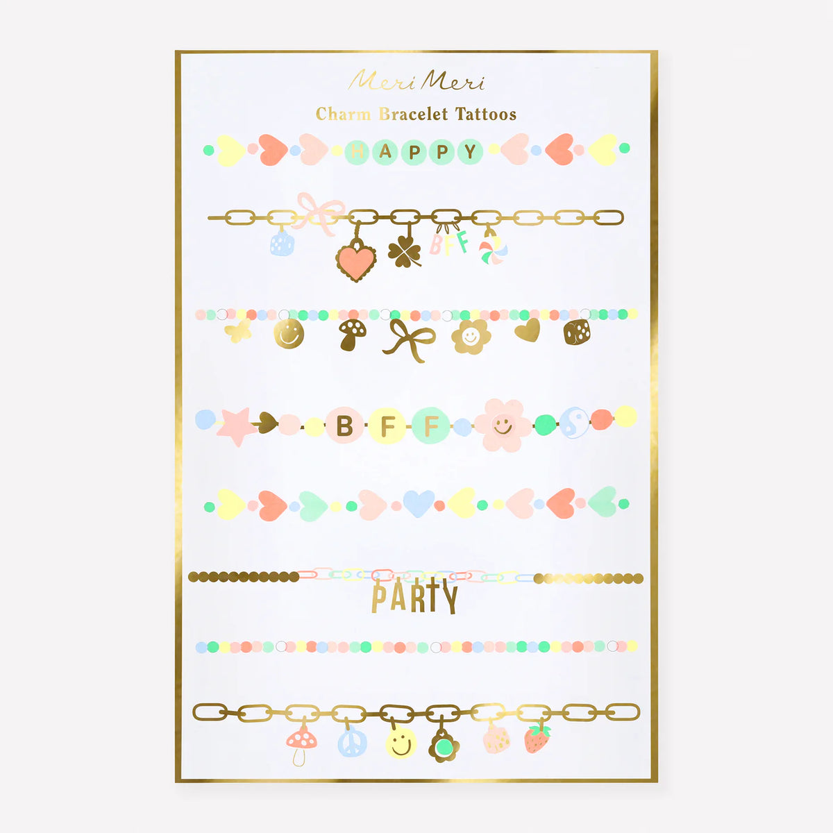 Meri Meri Charm Bracelet Tattoos