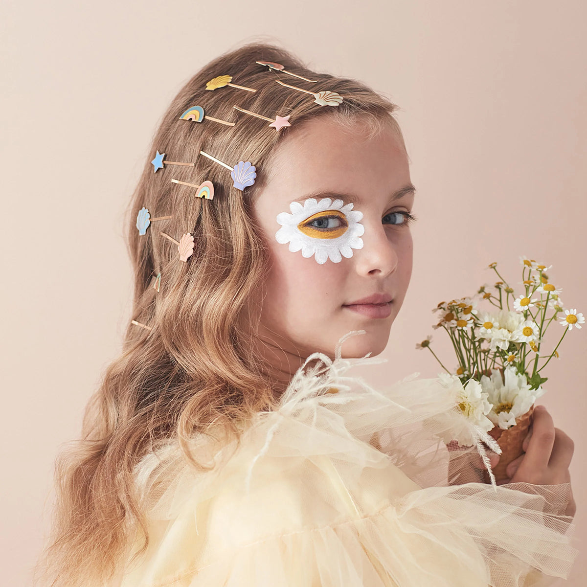 Meri Meri Enamel Rainbow Hair Slides