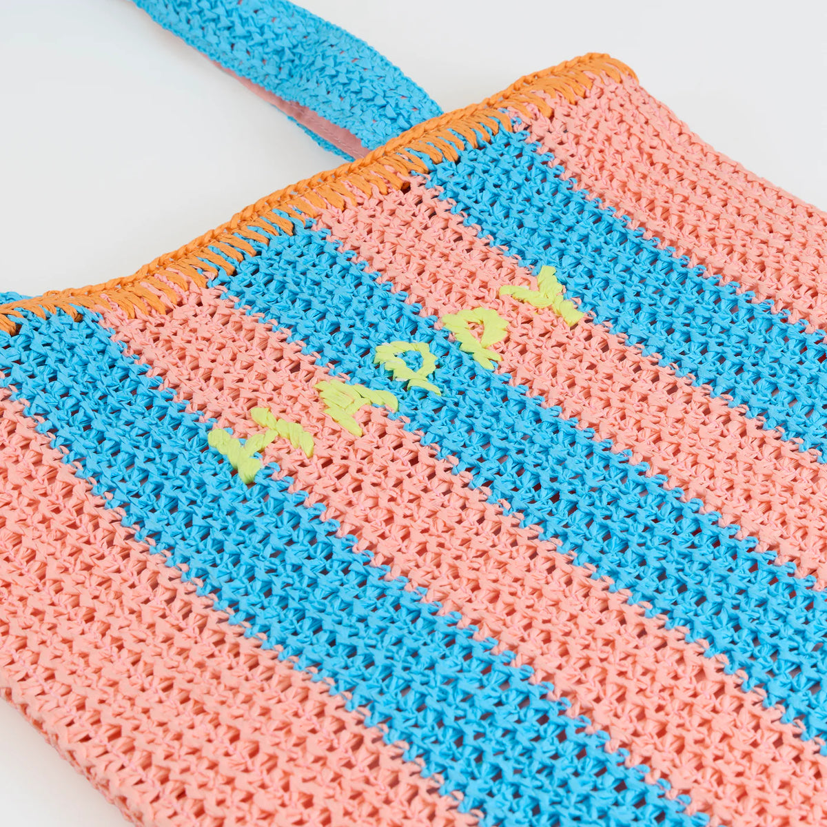 Meri Meri Striped Raffia Bag