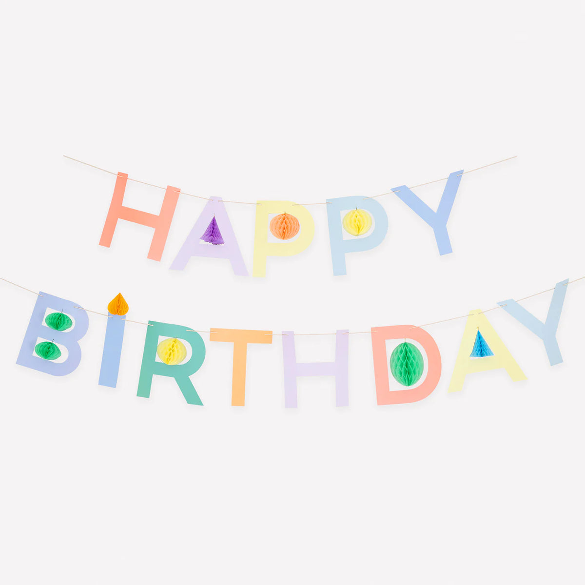 Meri Meri Honeycomb Birthday Garland
