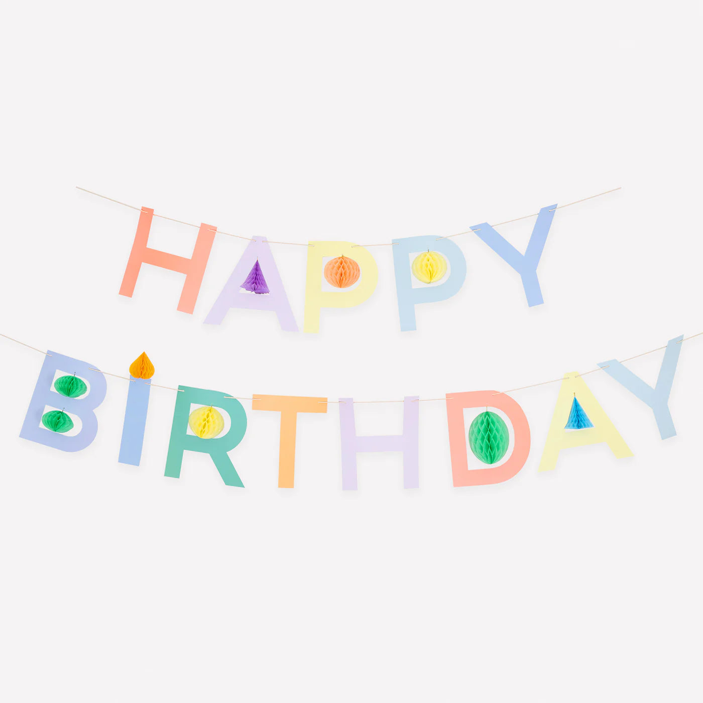 Meri Meri Honeycomb Birthday Garland