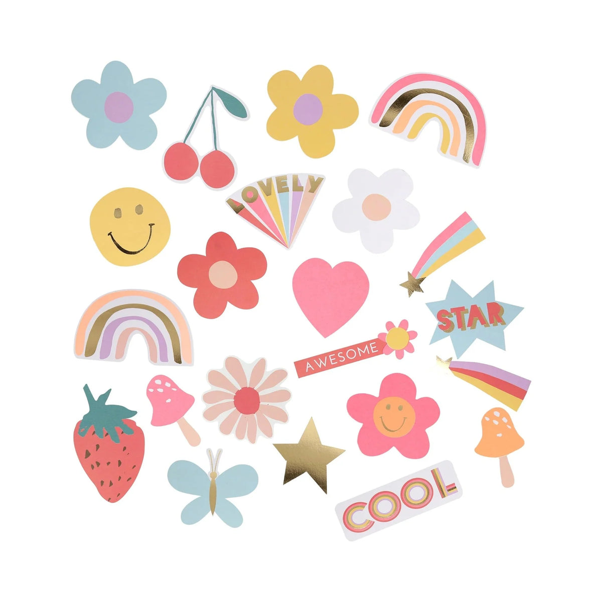 Meri Meri Shaped Stickers | Happy Icons