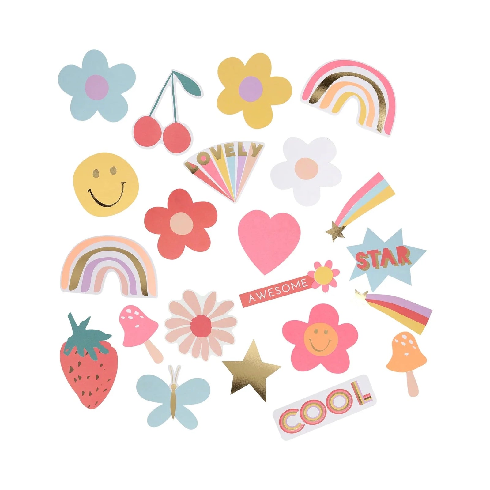 Meri Meri Shaped Stickers | Happy Icons