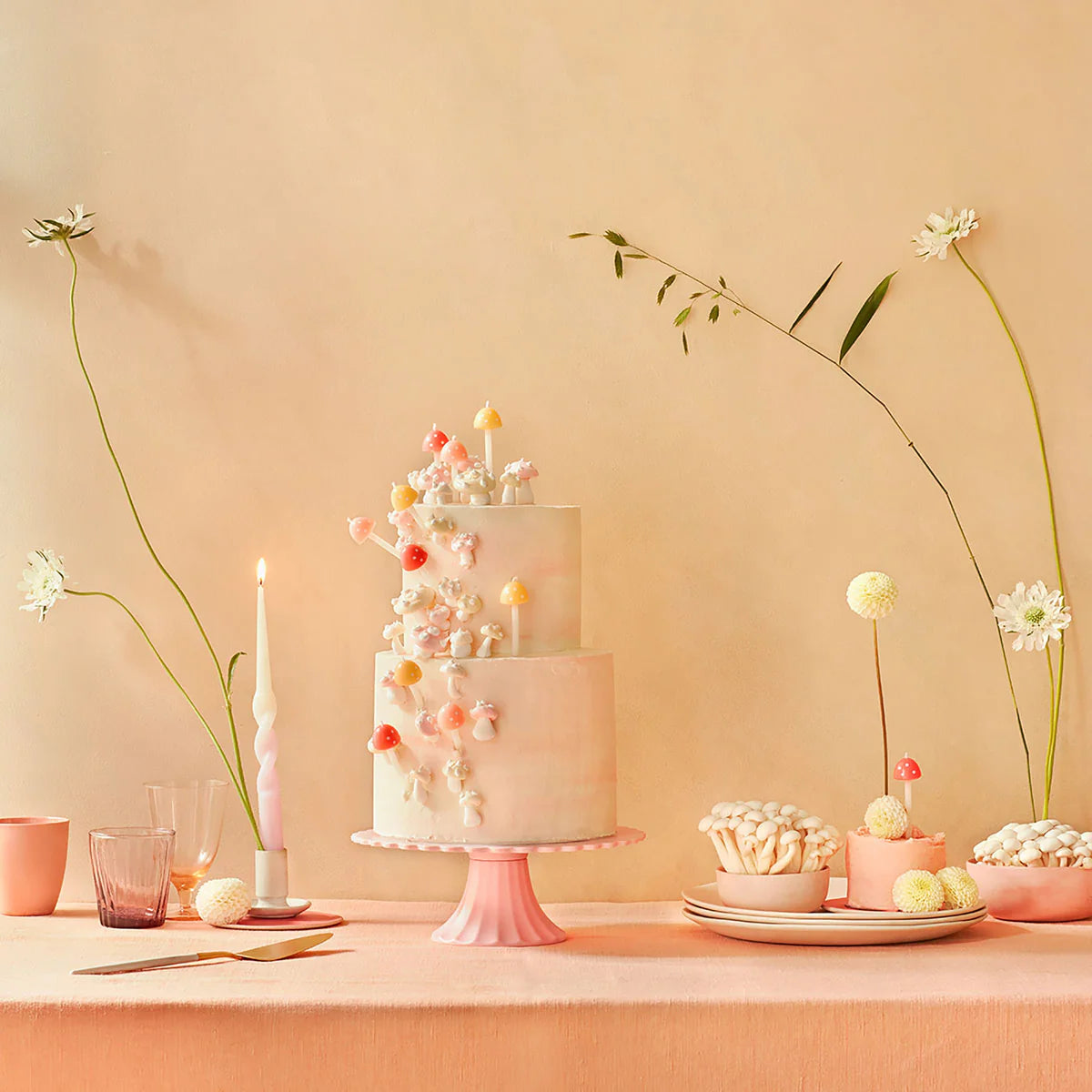 Meri Meri Birthday Candles | Mushroom