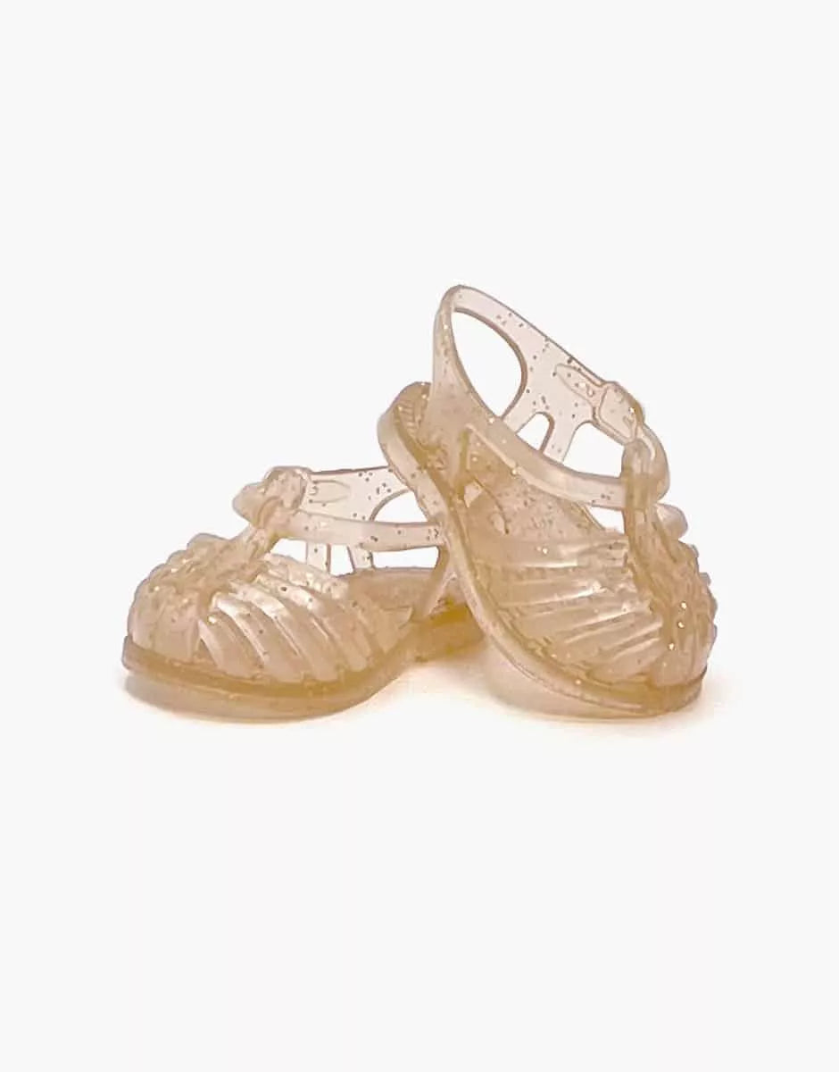 Minikane Beach Sandals | Glittery Crepe