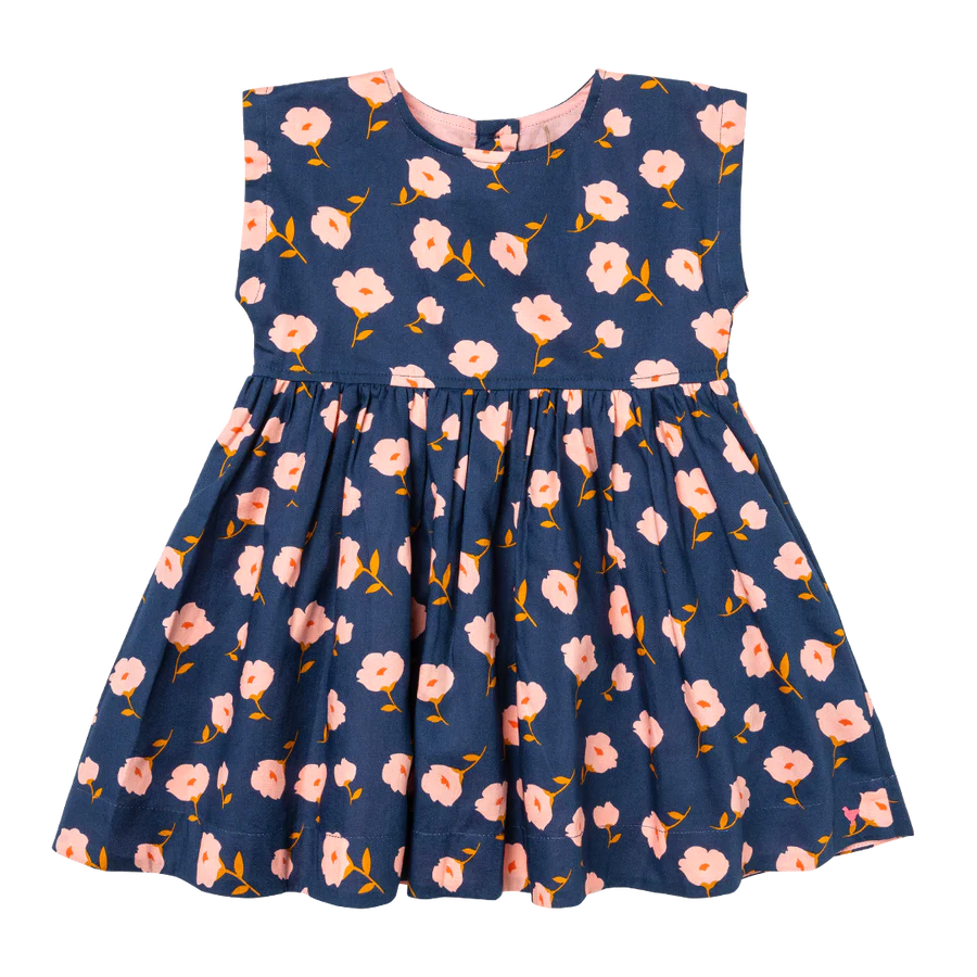 Pink Chicken Adaline Dress | Navy Flower Toss
