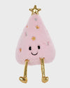 Pink Christmas Tree Furry Plush
