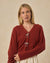 Noralee  Women's Bow Cardigan | Ruby