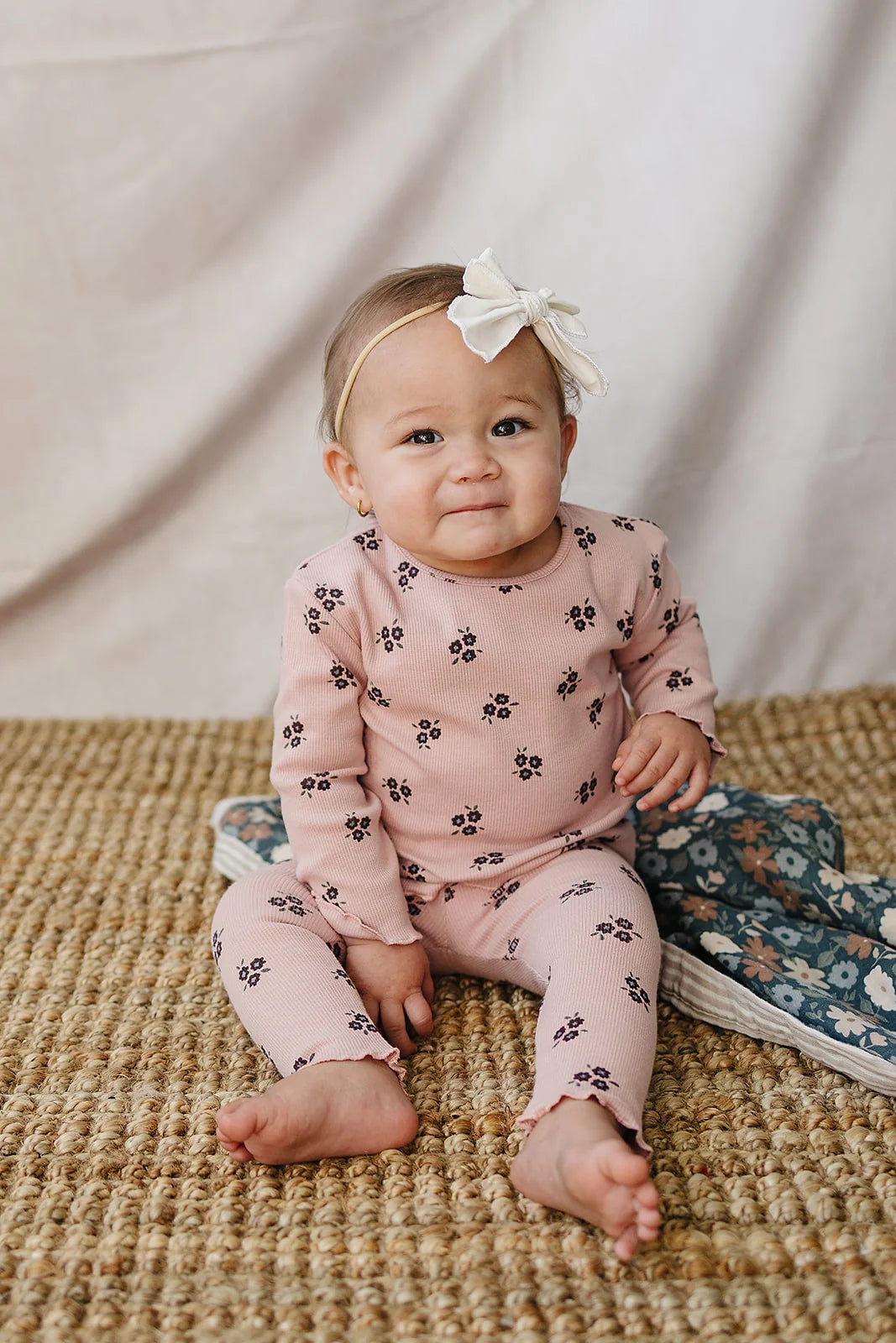 Mebie Baby | Pink Petals Cotton Set
