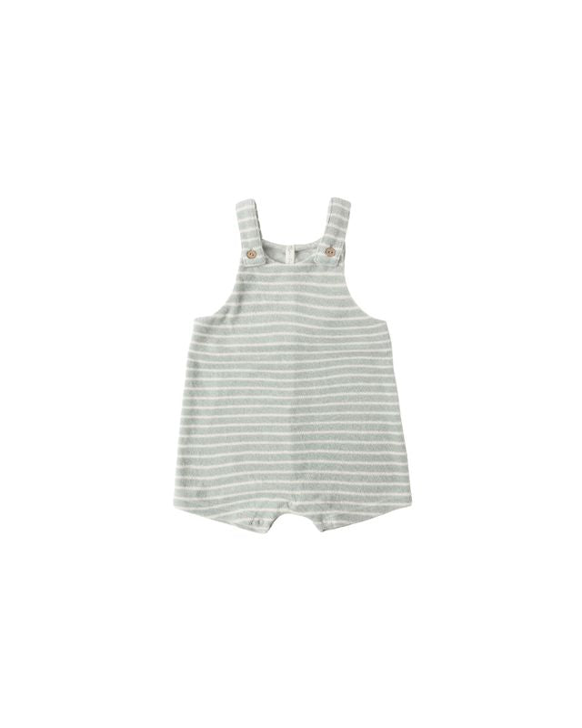 Rylee + Cru Gio Romper | Seafoam Terry Stripe