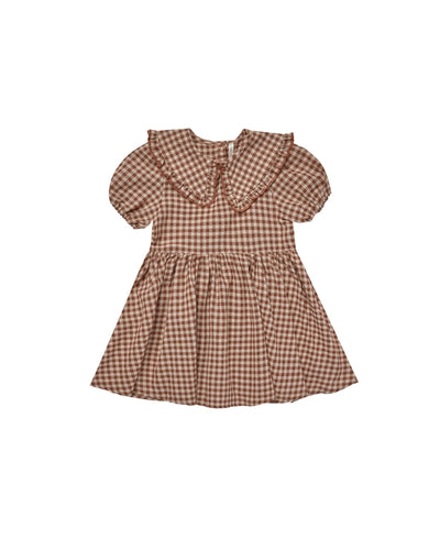 Rylee + Cru Camille Dress | Brown Gingham