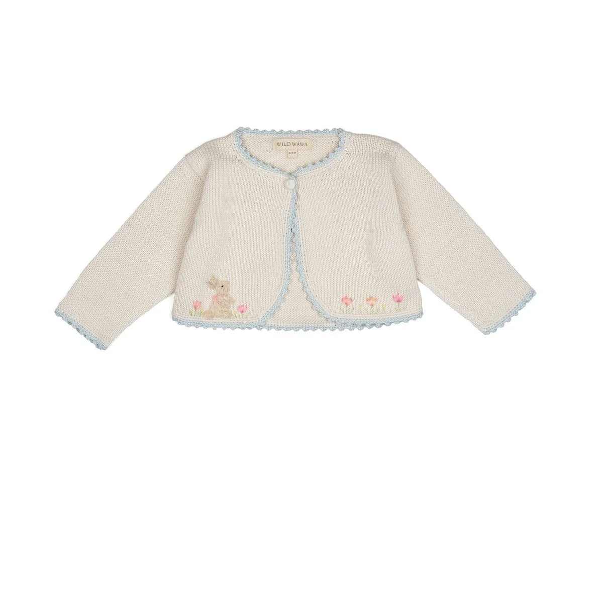 Wild Wawa Embroidered Bolero | Blue Pearl