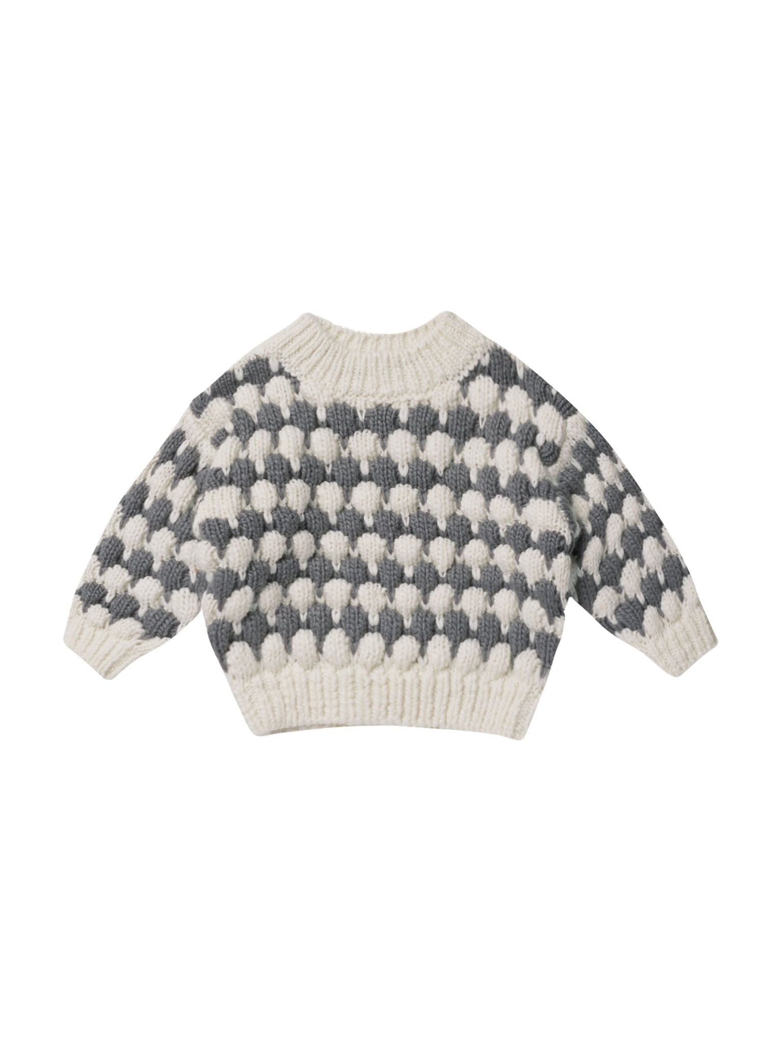 Rylee + Cru Relaxed Knit Sweater | Slate Stripe