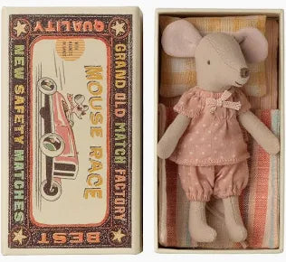 Maileg Big Sister Mouse in Matchbox | Polk Dot Pajamas