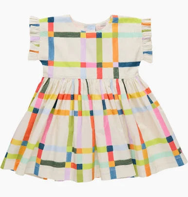 Pink Chicken Girls Adaline Dress | Multi Tattersal