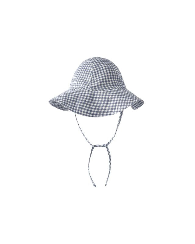 Rylee + Cru Floppy Sun Hat | Marine Gingham