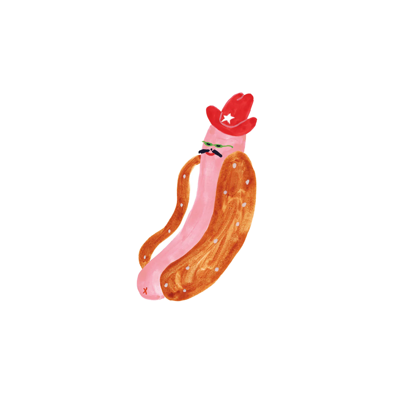 Tattly Cowboy Hot Dog Tattoo Pair