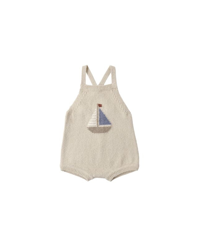 Rylee + Cru Fisher Romper | Sailboat