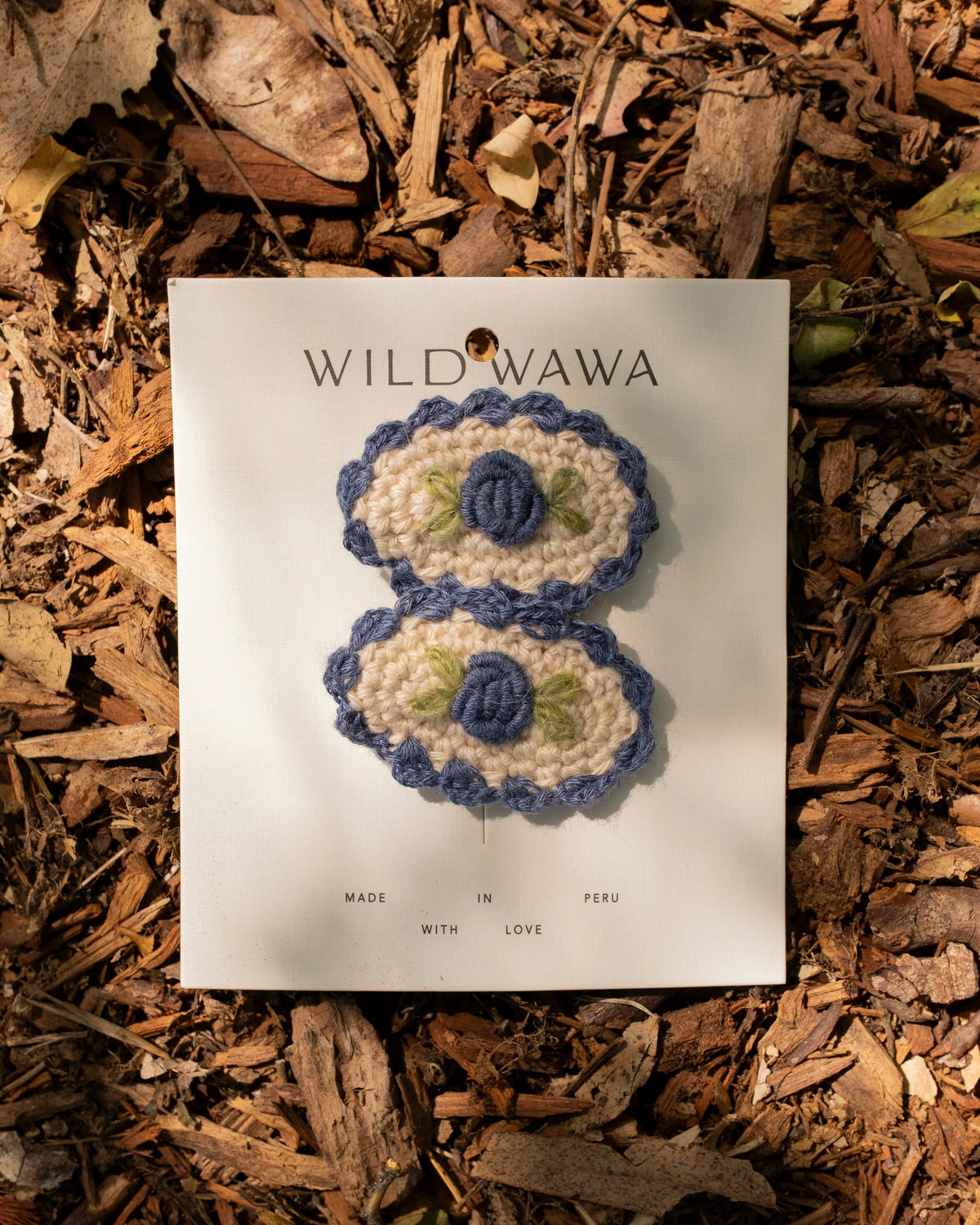 Wild Wawa Crochet Clip Set | Midnight Blue