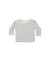 Quincy Mae Long Sleeve Pocket Tee | Dusty Blue Stripe