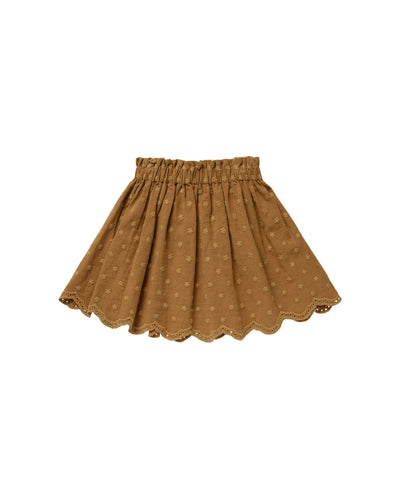 Rylee + Cru Mae Skirt | Brass