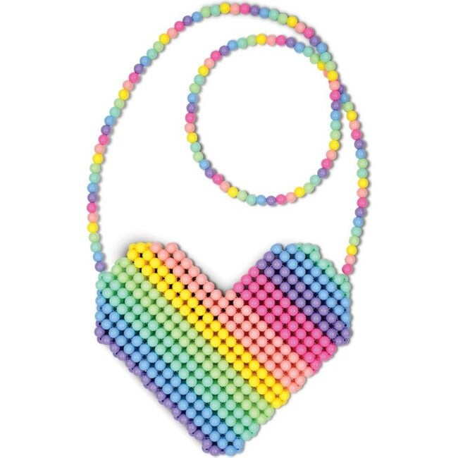 Beaded Heart Crossbody Bag