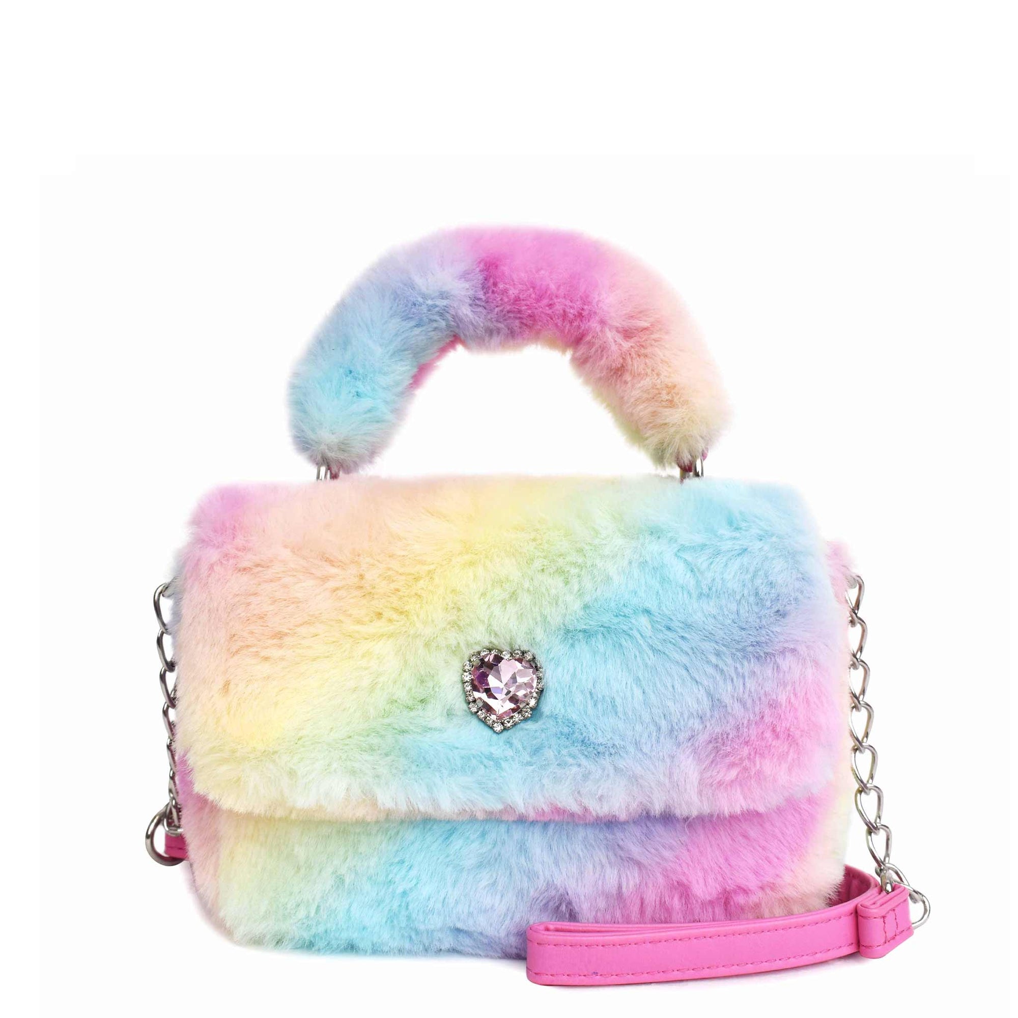 Tie Dye Plush Mini Crossbody Bag