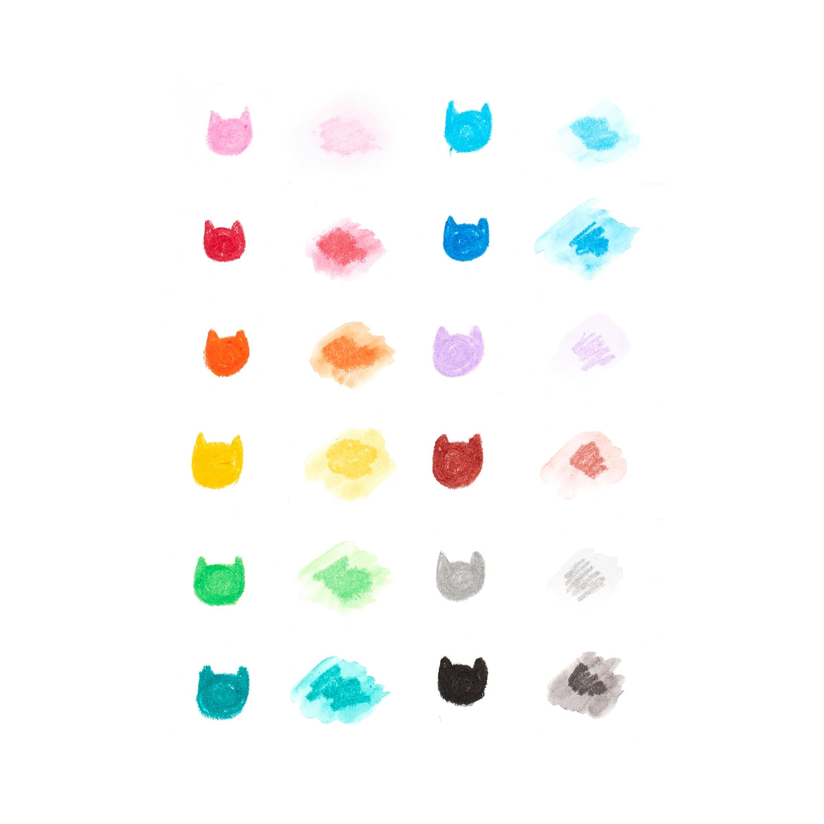 Ooly Cat Parade Gel Crayons - Set of 12