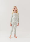 Mint Blue Bunny Easter Pajama Set