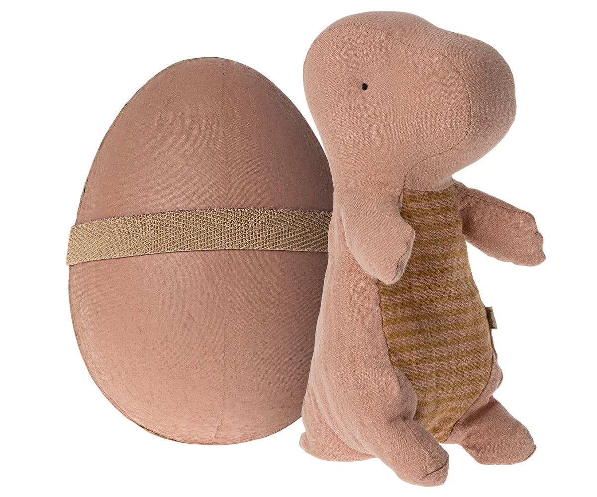 Maileg Gantosaurus in Egg | Old Rose