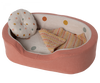 Maileg Dog Basket | Coral
