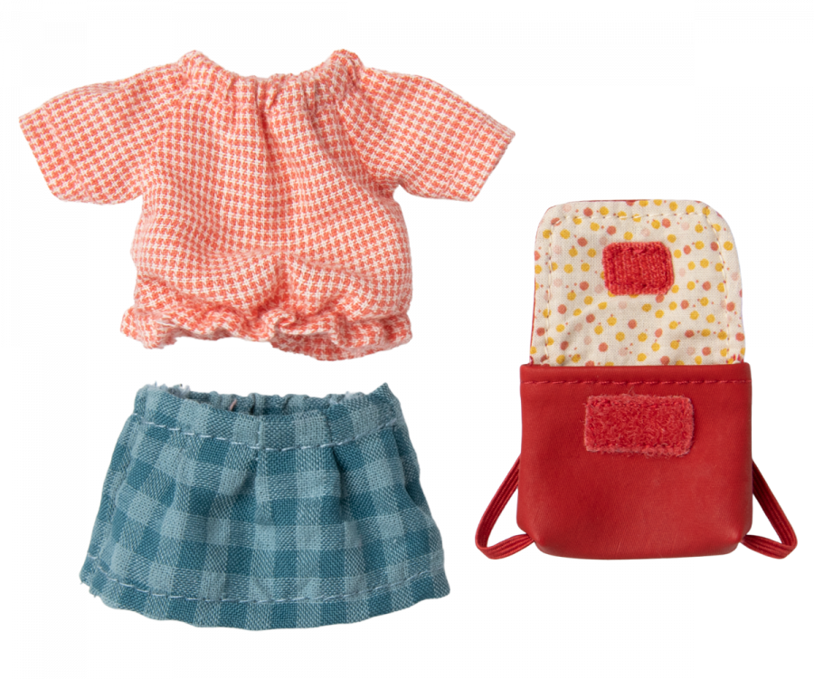Maileg Big Sister Clothes and Bag | Red