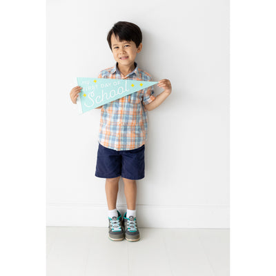 First and Last Day of School Pennant Flag