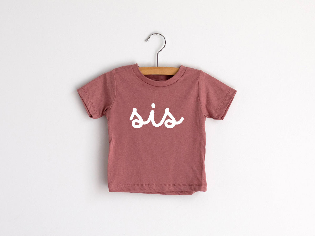 Sis Script Mauve Tri-Blend Tee