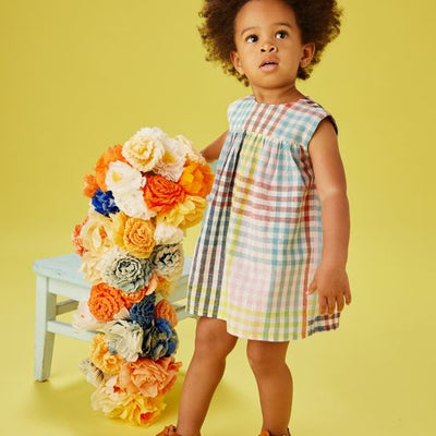 Tea Collection Empire Dress Set | Paloma Plaid