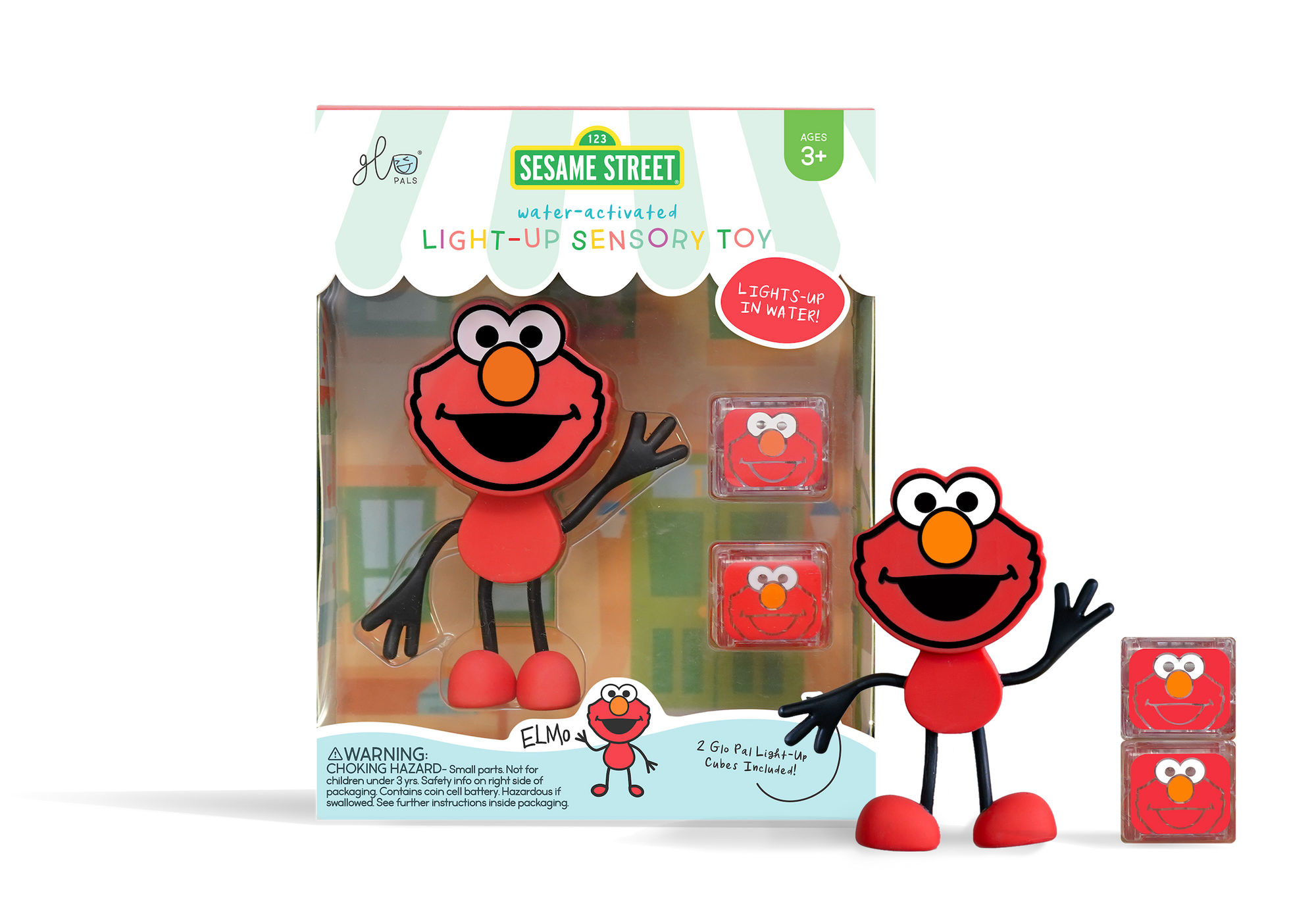 Elmo Sesame Street Glo Pal Sensory Bath Toy