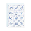 New Baby Delft Tiles Greeting Card