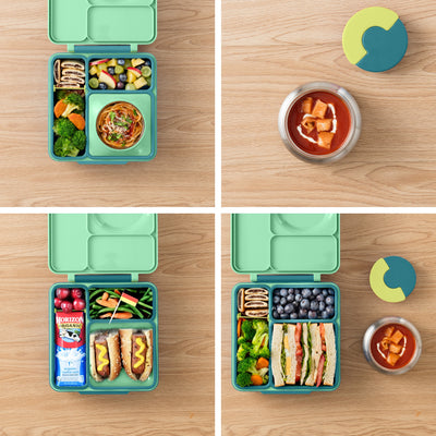 OmieBox Bento Lunch Box Meadow Green