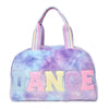OMG Accessories 'Dance' Tie Dye Plush Medium Duffle Bag
