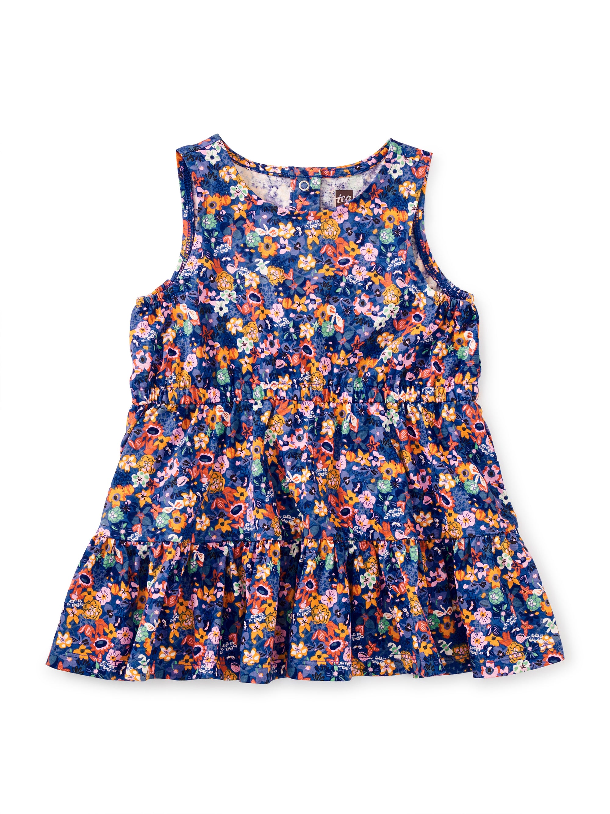 Tea Collection Twirl Tank Baby Dress | Flores Silvestres in Blue