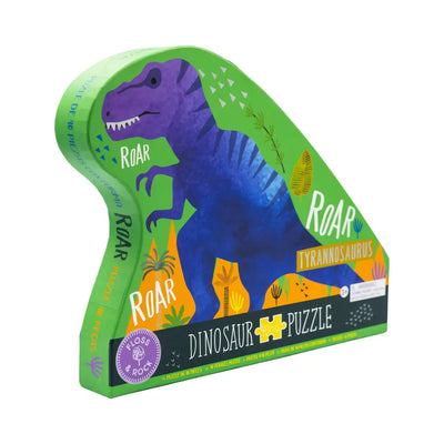 Dino "Dinosaur" Shaped Jigsaw with Shaped Box